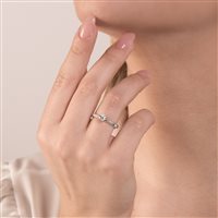 Ring Mirco Visconti Woman Solitario in White Gold Diamante 0.31 Ct Z634/20 - Z634/20